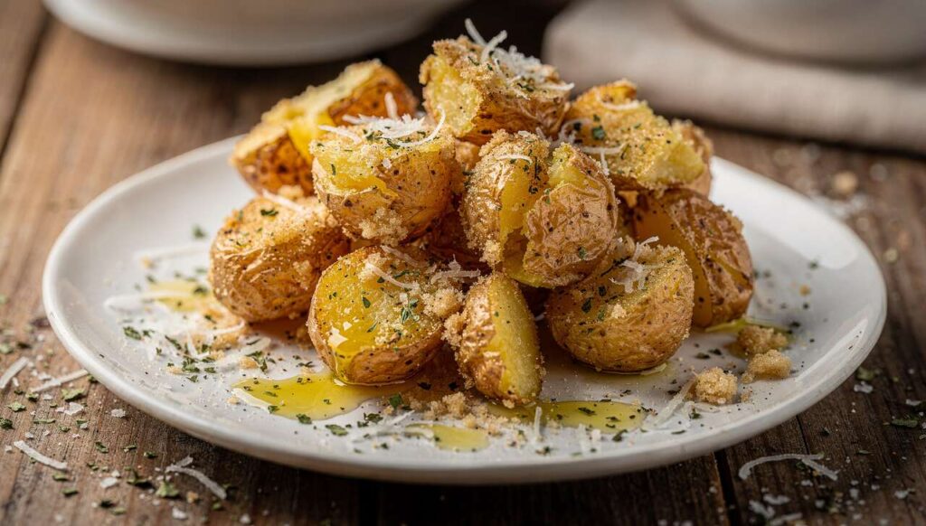 Patate sabbiose in padella: croccanti con pangrattato e parmigiano in 20 minuti