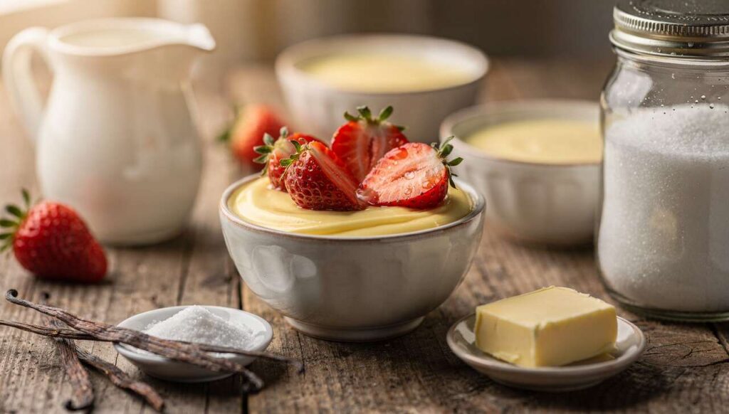 Crema pasticcera alle fragole senza uova: facile, veloce e vellutata