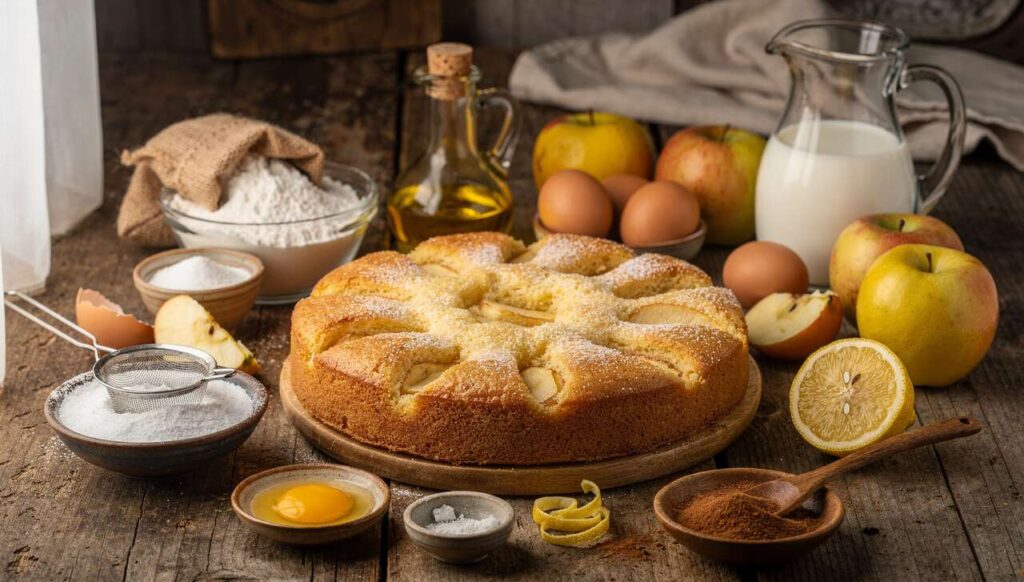Torta di mele al limone: soffice, veloce e profumatissima per la merenda