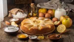 Torta di mele al limone: soffice, veloce e profumatissima per la merenda