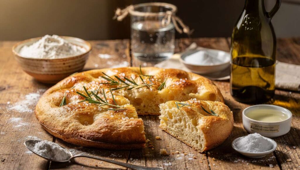 Focaccia in padella senza lievito: croccante fuori, morbida dentro, preparata in 10 minuti