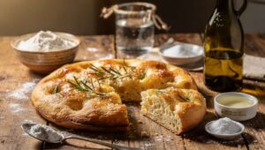 Focaccia in padella senza lievito: croccante fuori, morbida dentro, preparata in 10 minuti