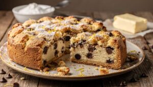 Sbriciolata alla ricotta e gocce di cioccolato: si realizza in una sola ciotola