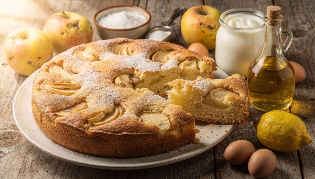 Torta di mele soffice con yogurt e limone: ricetta veloce