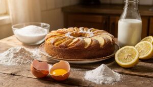 TORTA di MELE Soffice al Limone ricetta semplice del dolce altissimo preparato in casa