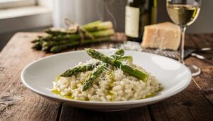 Risotto agli asparagi: il segreto di Cannavacciuolo per mantecarlo senza utilizzare burro